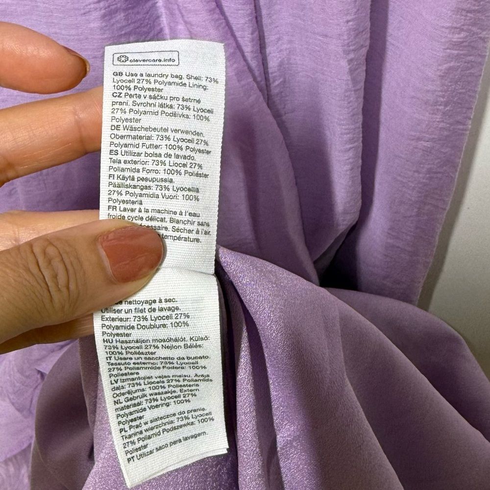 & OTHER STORIES Frill Maxi Dress in Purple 4 NWT - Picture 8 of 15